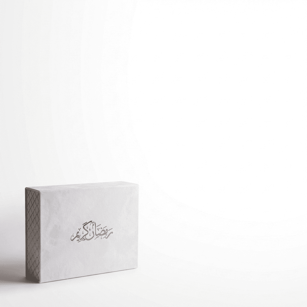 Rashtions white gift box corner placement