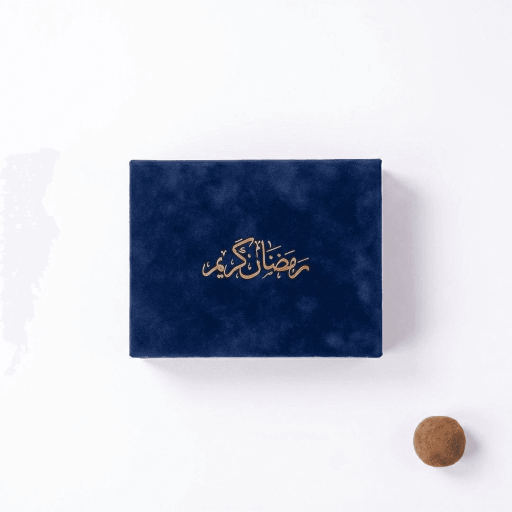 Rashtions minimalist navy gift box
